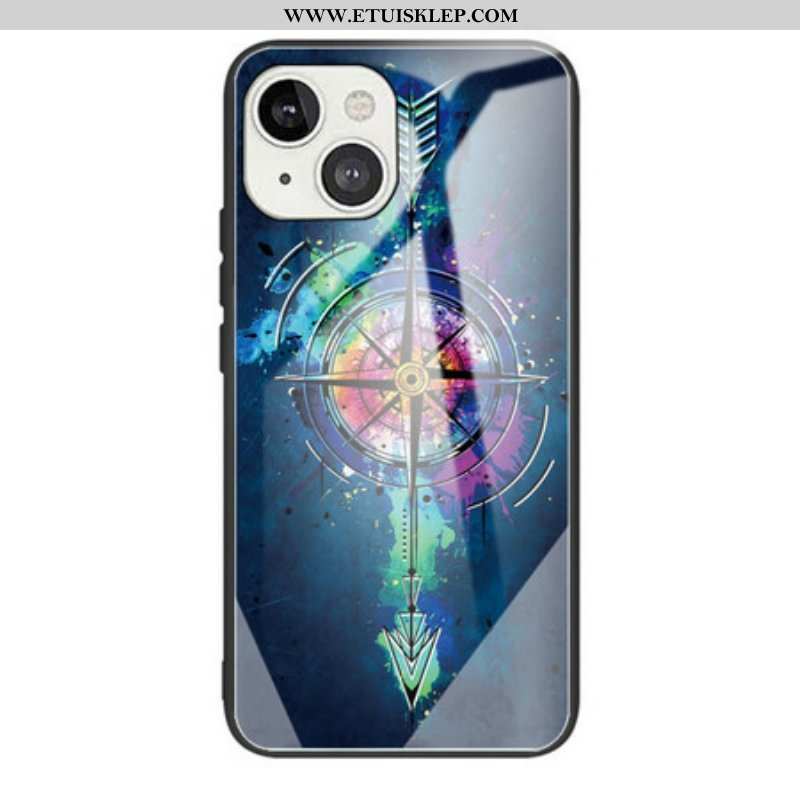 Etui do iPhone 13 Mini Szkło Hartowane W Kształcie Róży Wiatrów